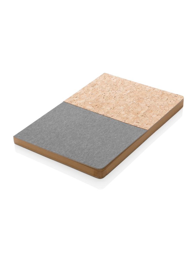 Carnet A5 rigide kraft et liège 160 pages personnalisable