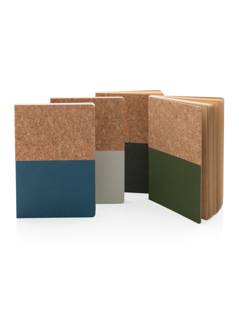 Carnet A5 rigide kraft et liège 160 pages personnalisable