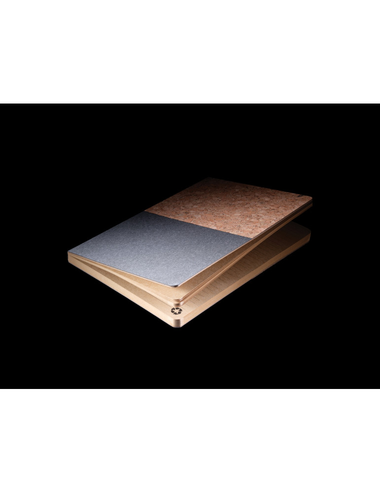 Carnet A5 rigide kraft et liège 160 pages personnalisable