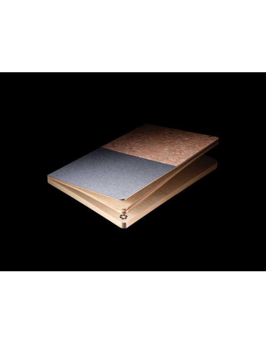 Carnet A5 rigide kraft et liège 160 pages personnalisable