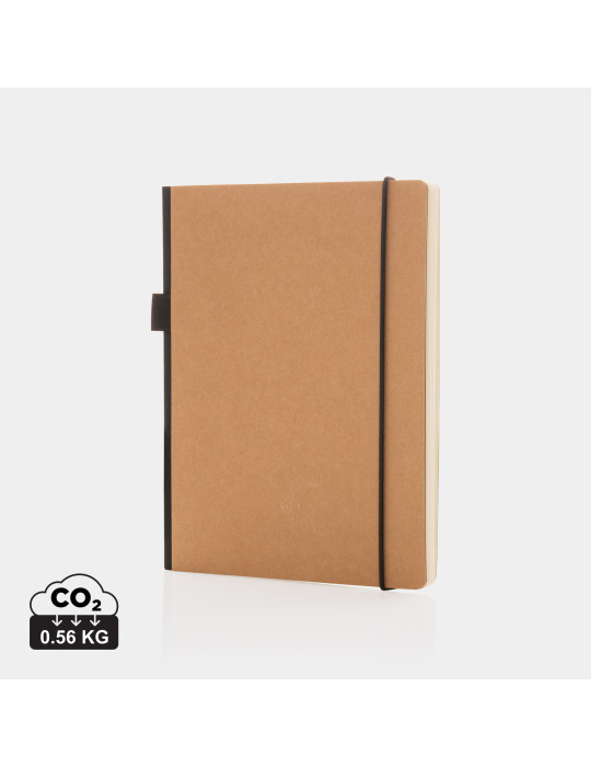 Carnet A5 rigide à pochette arrière et passant stylo personnalisable