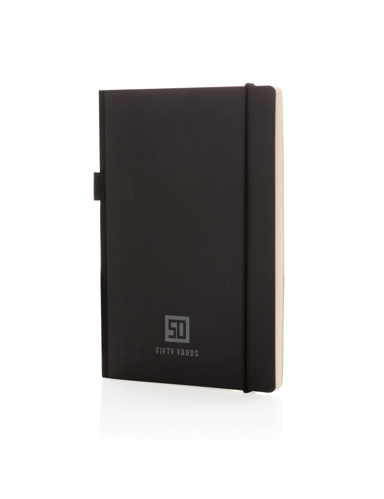 Carnet A5 rigide à pochette arrière et passant stylo personnalisable