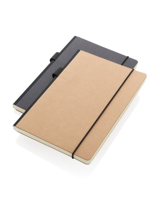 Carnet A5 rigide à pochette arrière et passant stylo personnalisable