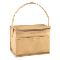 Sac isotherme personnalisé 6 canettes - PAPERCOOL Matières : aluminium Couleurs : beige