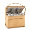Sac isotherme personnalisé 6 canettes - PAPERCOOL Matières : aluminium Couleurs : beige personnalisable avec votre logo