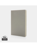 Carnet A5 rigide 160 pages crème avec marque-page personnalisable