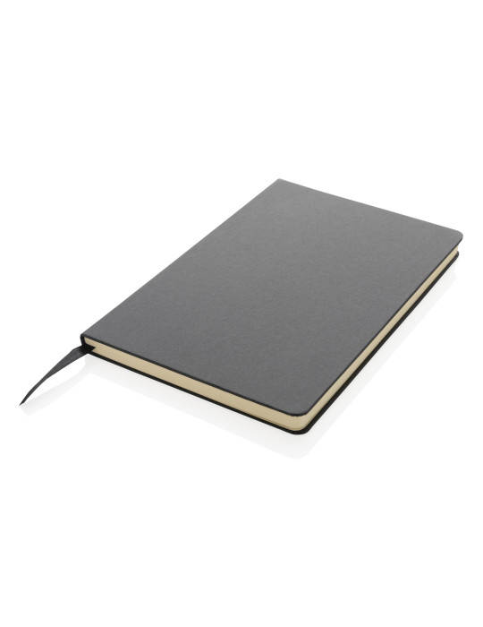 Carnet A5 rigide 160 pages crème avec marque-page personnalisable