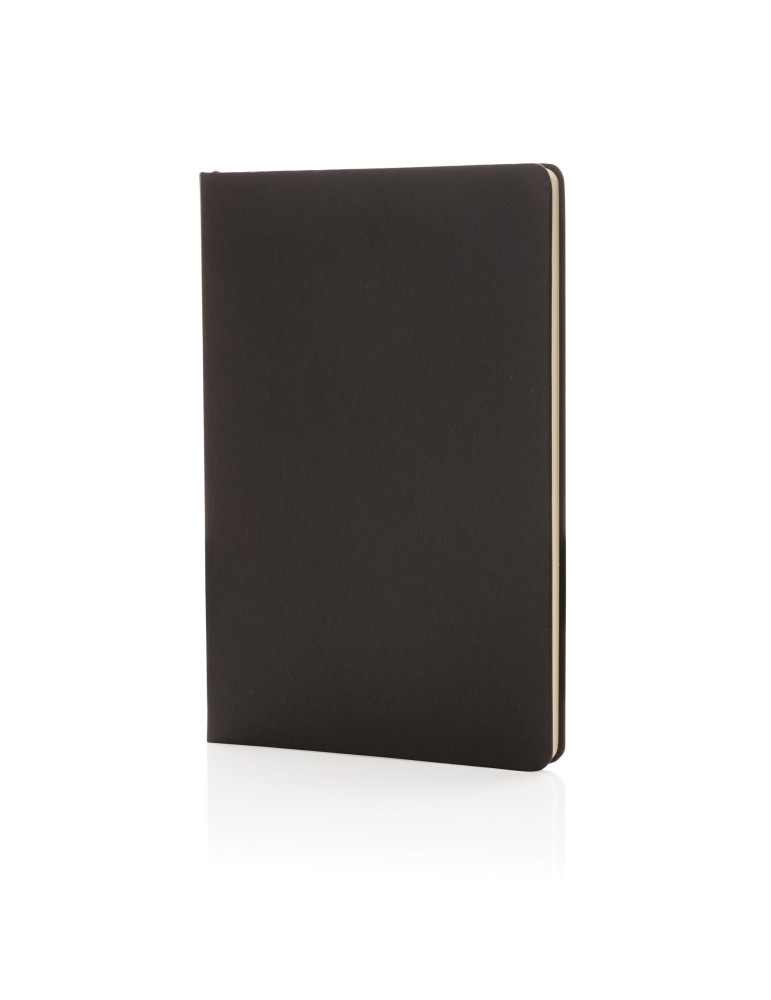 Carnet A5 rigide 160 pages crème avec marque-page personnalisable