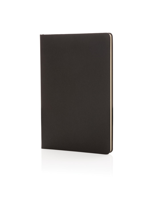 Carnet A5 rigide 160 pages crème avec marque-page personnalisable