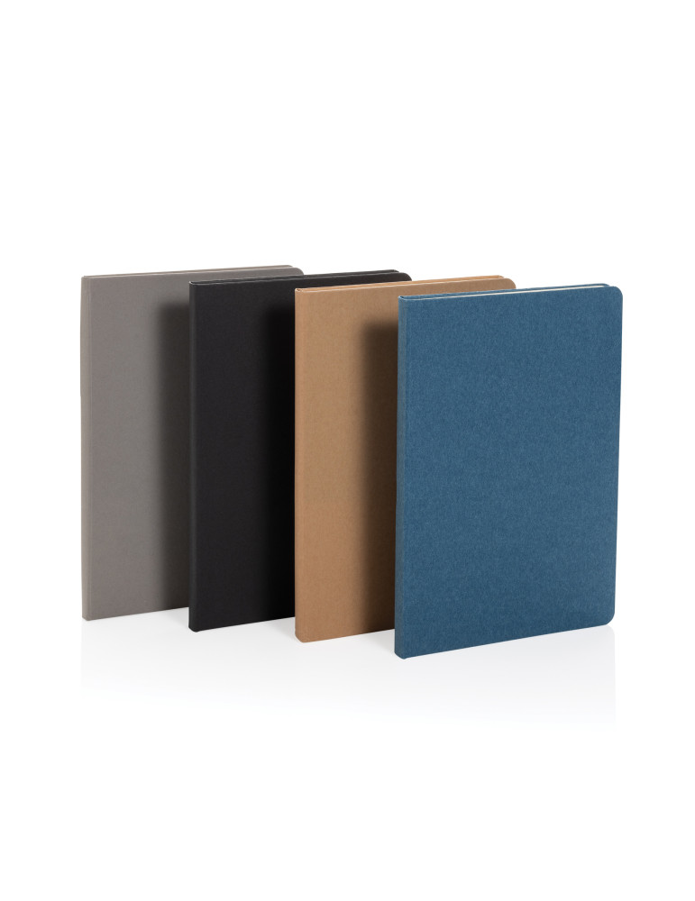 Carnet A5 rigide 160 pages crème avec marque-page personnalisable