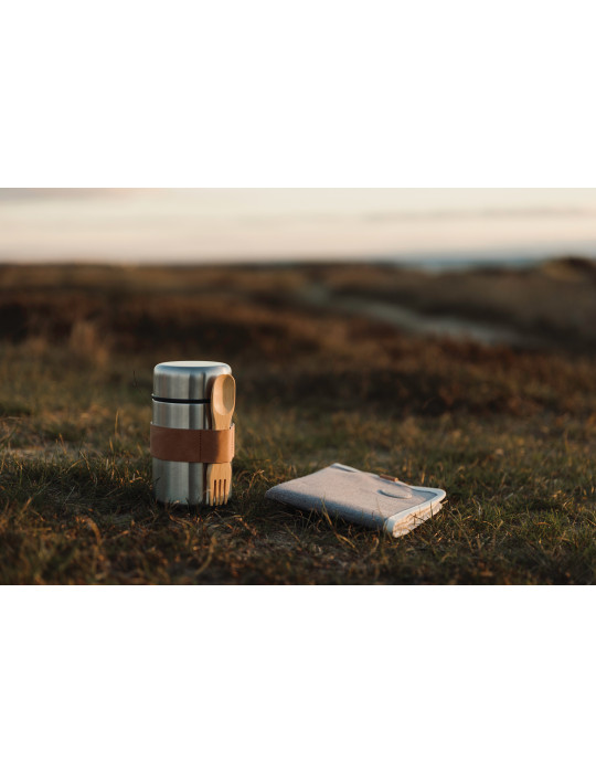 Thermos repas Vinga Miles 500 ml avec cuillère bois personnalisable