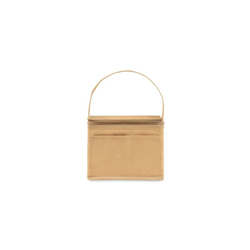 Sac isotherme personnalisé 6 canettes - PAPERCOOL Matières : aluminium Couleurs : beige cadeau entreprise pas cher