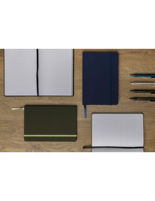 Carnet A5 rPET GRS 160 pages lignées personnalisable