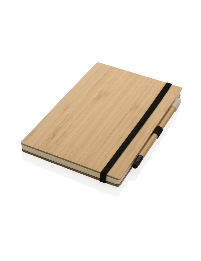 Coffret carnet bambou et crayon graphite personnalisable