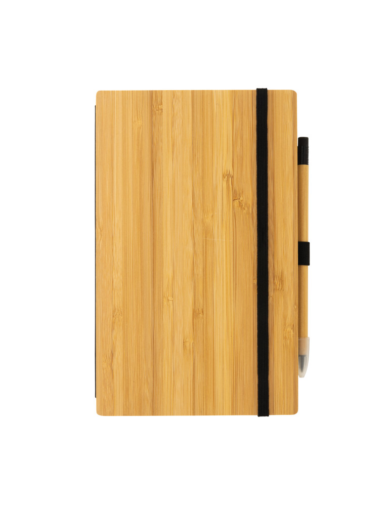 Coffret carnet bambou et crayon graphite personnalisable