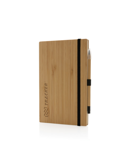 Coffret carnet bambou et crayon graphite personnalisable