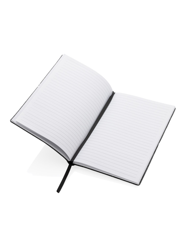 Cahier A5 souple en feutre recyclé GRS personnalisable