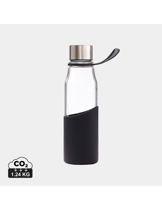 Bouteille Vinga Lean 550 ml verre et silicone personnalisable