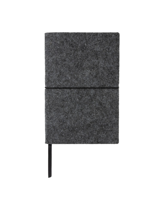 Cahier A5 souple en feutre recyclé GRS personnalisable