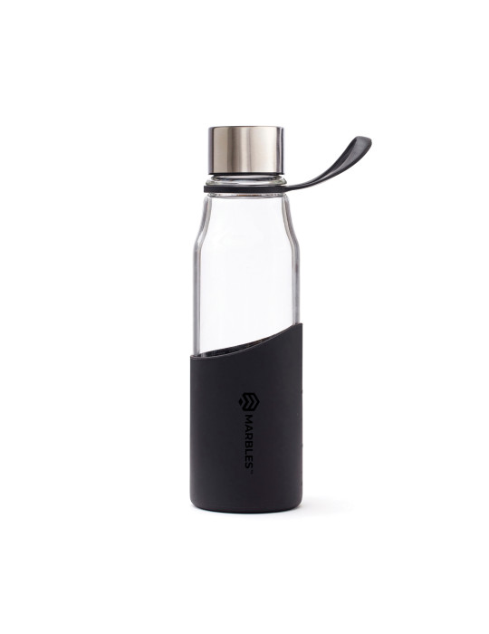 Bouteille Vinga Lean 550 ml verre et silicone personnalisable