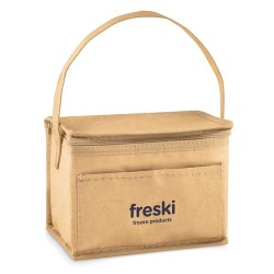 Sac isotherme personnalisé 6 canettes - PAPERCOOL Matières : aluminium Couleurs : beige goodies publicitaire événementiel