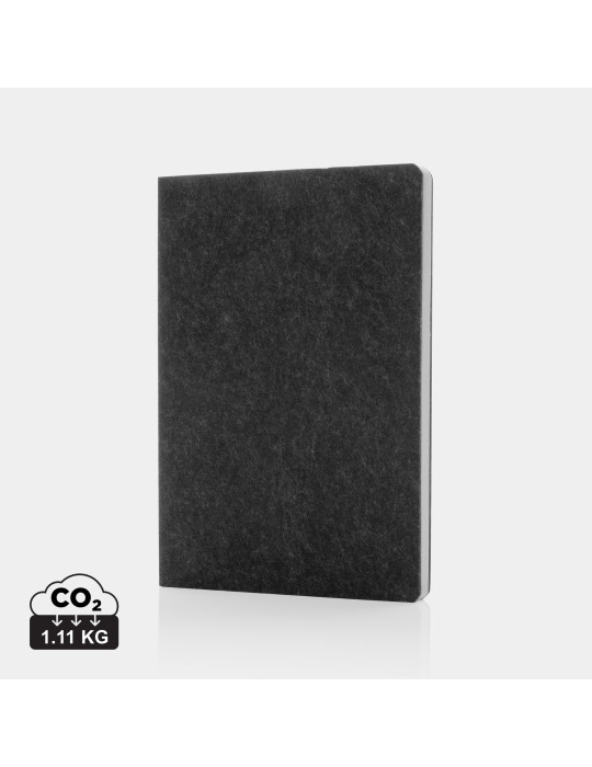 Cahier Phrase A5 en feutre recyclé GRS personnalisable