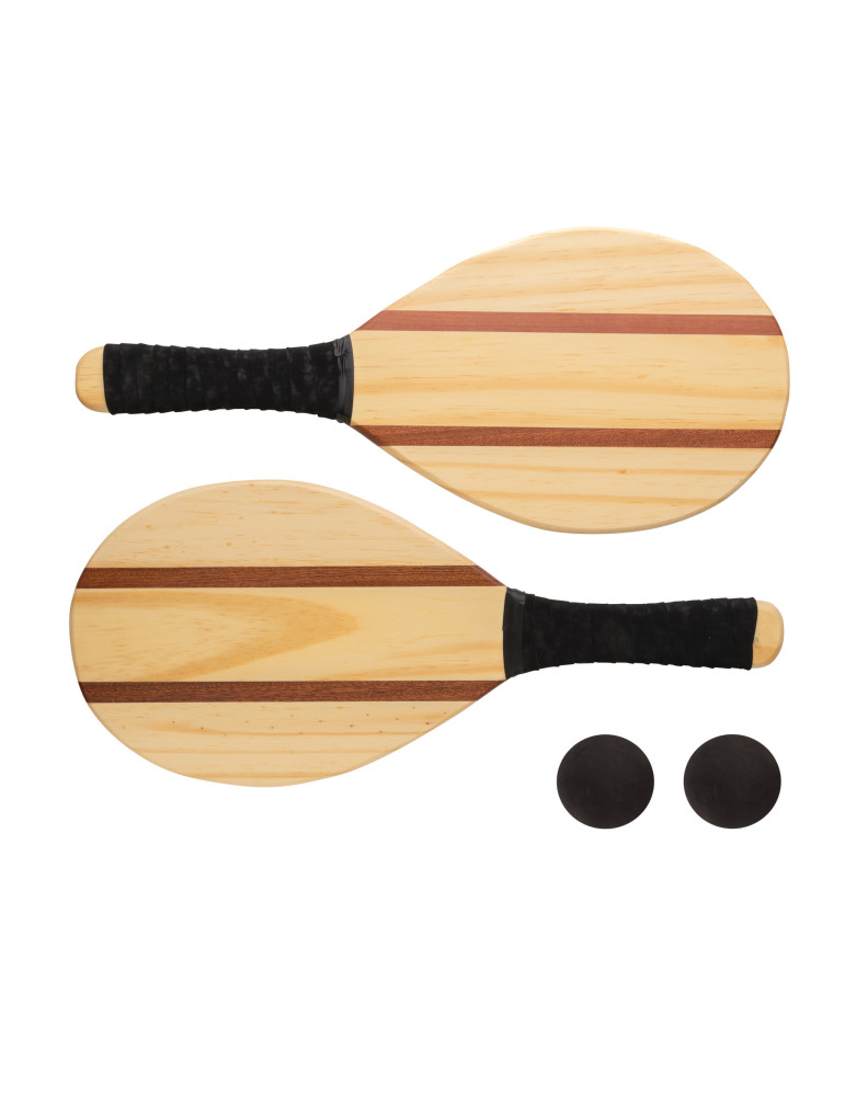 Set de raquettes frescobol en bois personnalisable