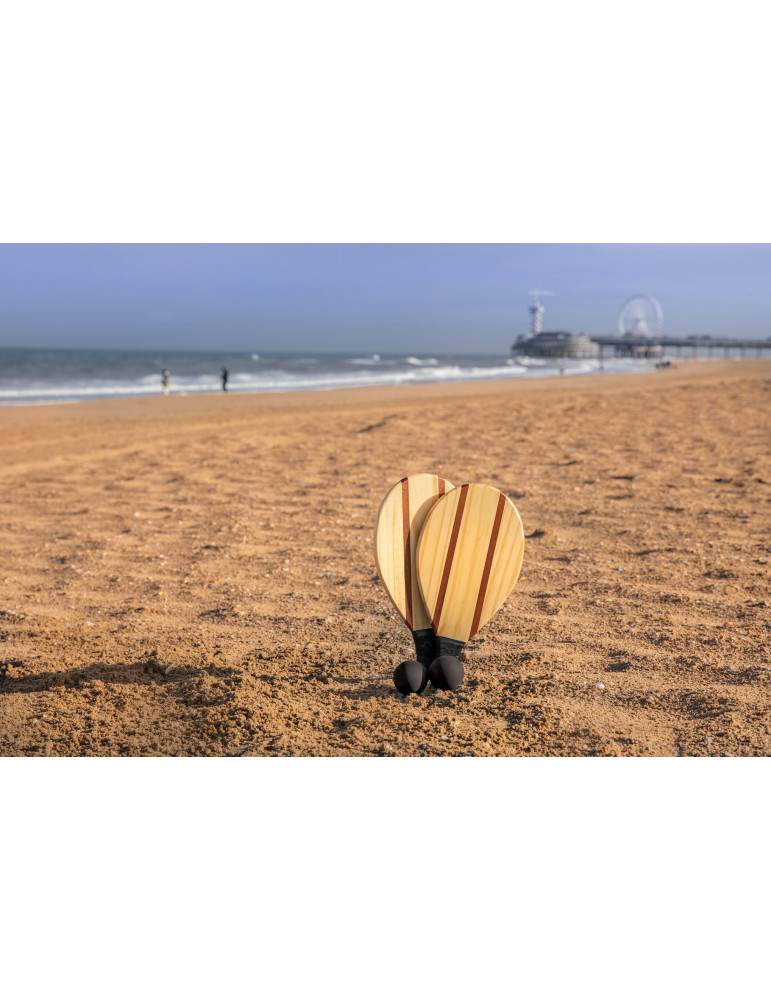 Set de raquettes frescobol en bois personnalisable