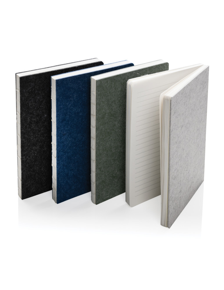 Cahier Phrase A5 en feutre recyclé GRS personnalisable