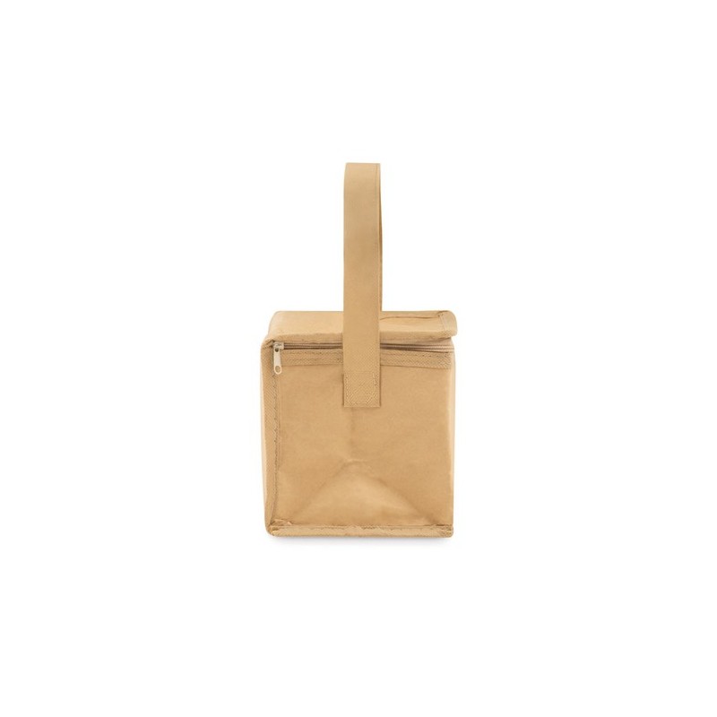 Sac isotherme personnalisé 6 canettes - PAPERCOOL Matières : aluminium Couleurs : beige impression haute définition