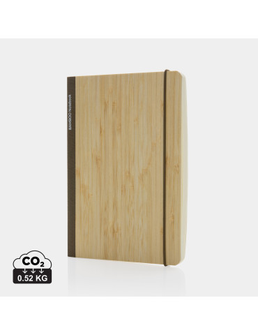 Carnet Scribe A5 bambou 160 pages crème personnalisable