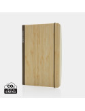 Carnet Scribe A5 bambou 160 pages crème personnalisable