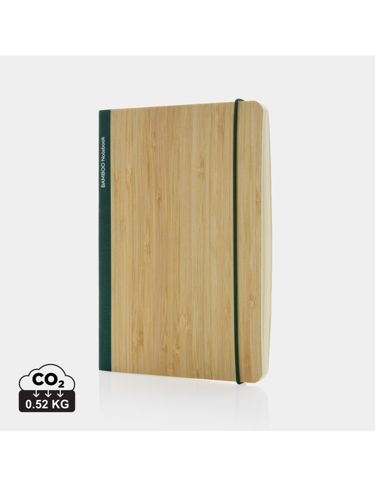 Carnet Scribe A5 bambou 160 pages crème personnalisable