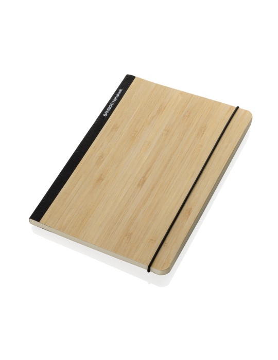 Carnet Scribe A5 bambou 160 pages crème personnalisable