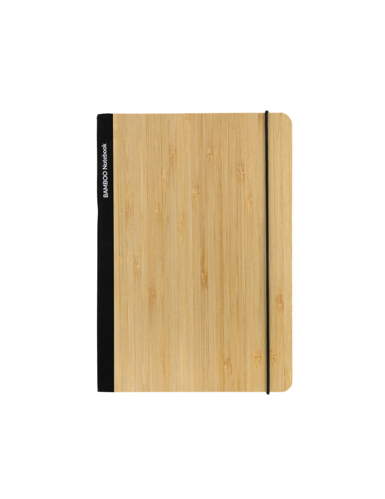Carnet Scribe A5 bambou 160 pages crème personnalisable