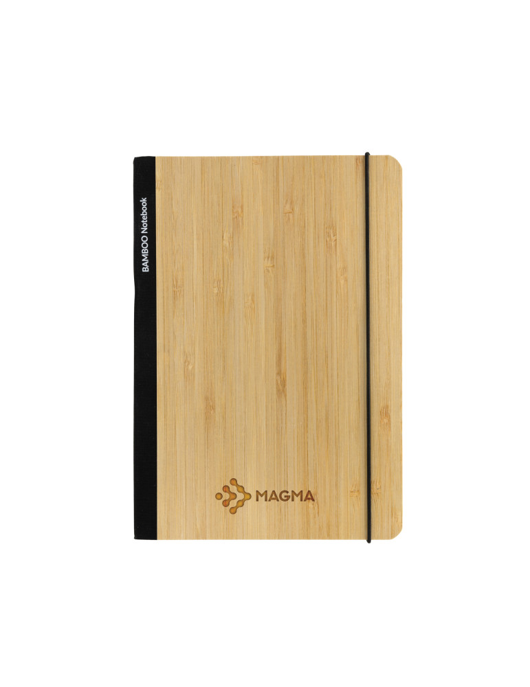 Carnet Scribe A5 bambou 160 pages crème personnalisable