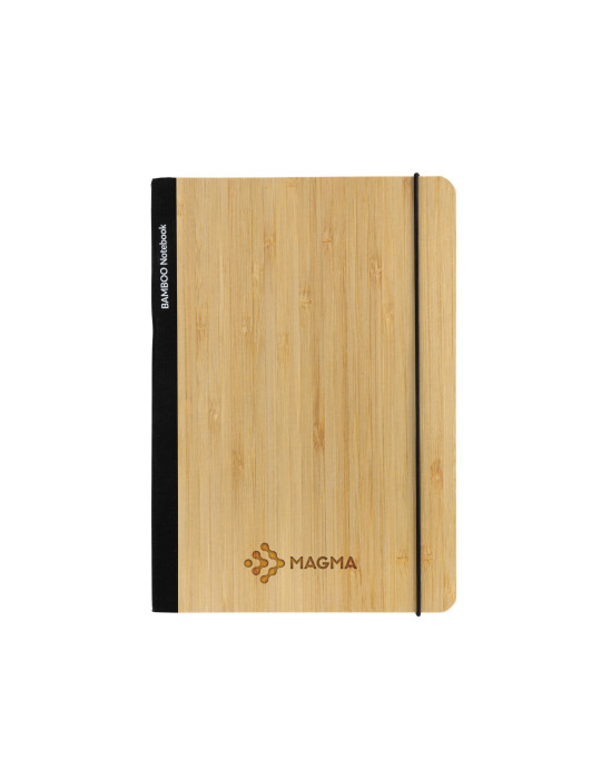 Carnet Scribe A5 bambou 160 pages crème personnalisable