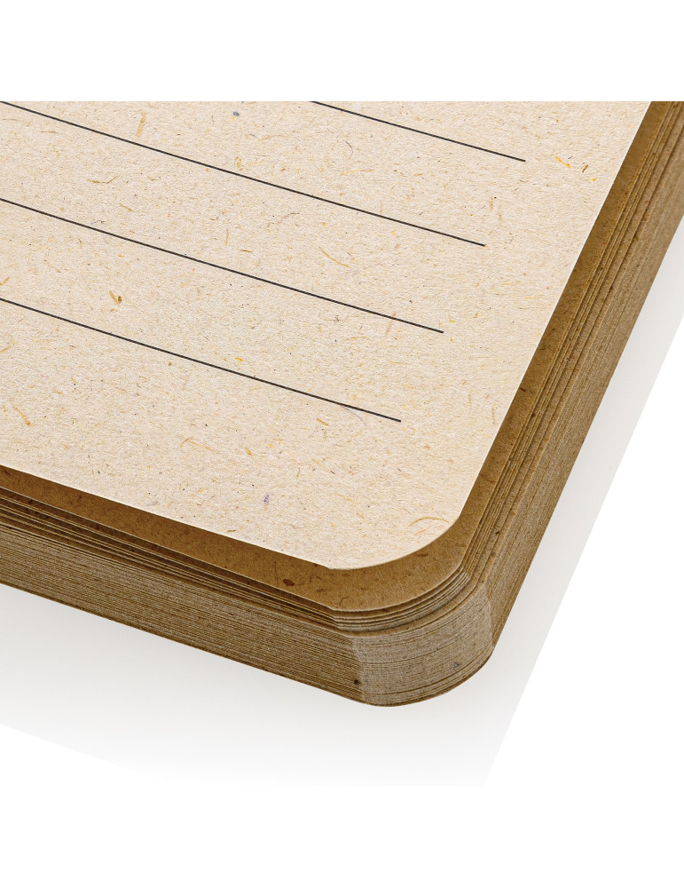 Carnet A5 Stylo en papier de canne à sucre personnalisable