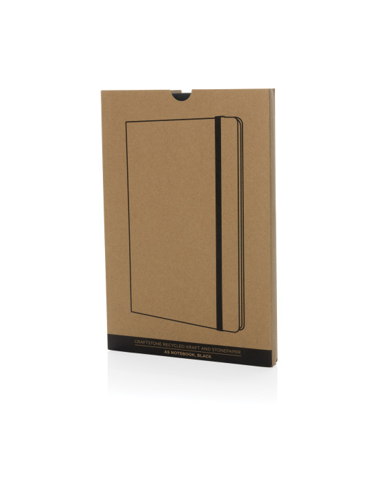 Carnet Craftstone A5 kraft et papier minéral personnalisable