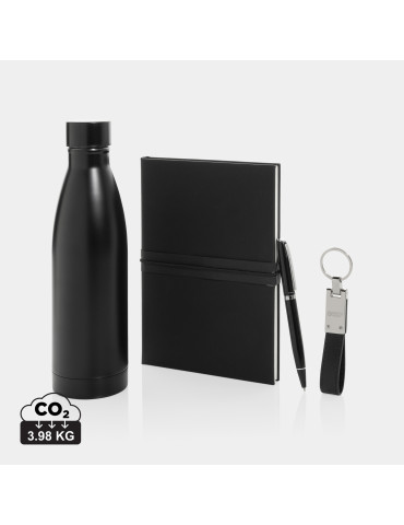 Coffret Swiss Peak bouteille 480 ml et carnet personnalisable
