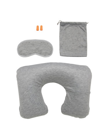 Set confort voyage coussin masque et bouchons personnalisable 2