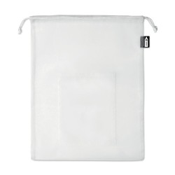 Sac Alimentaire Éco-responsable et Pratique en Filet RPET - VEGGIE Matières : PET recyclé Couleurs : blanc cadeau entreprise pas