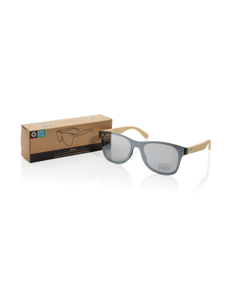 Lunettes Prism en plastique RCS et bambou personnalisables