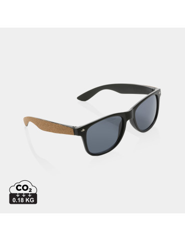 Lunettes soleil en PC recyclé GRS et liège personnalisables
