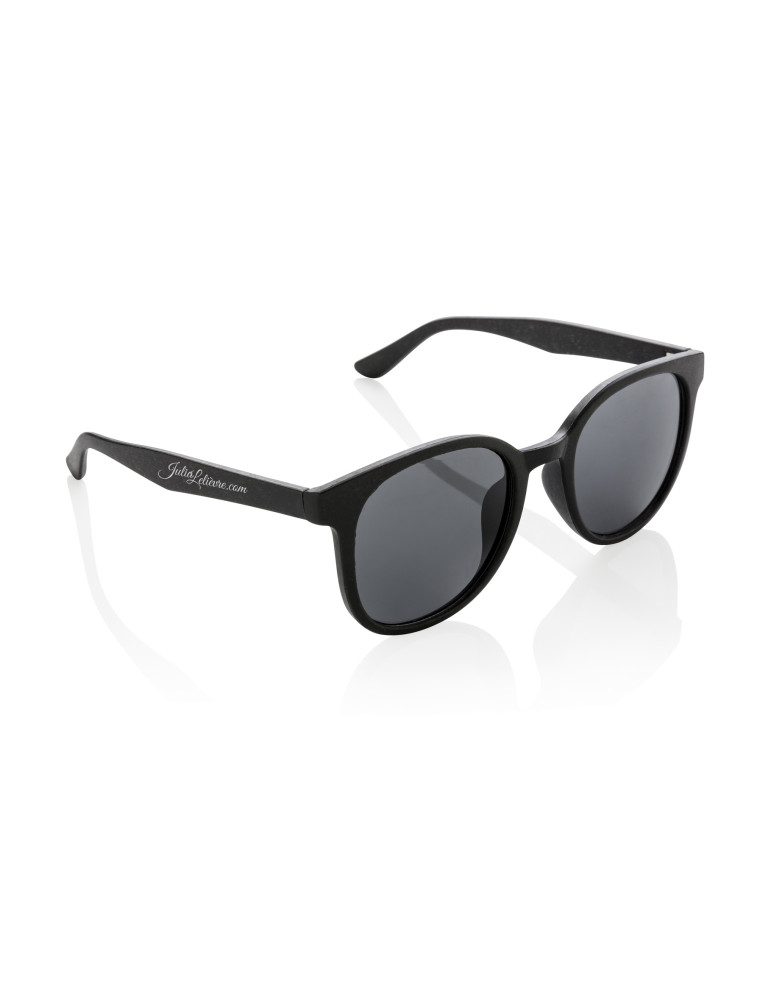 Lunettes soleil en fibre de paille et PP personnalisables