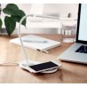 Lampe de bureau  et chargeur haute technologie SATURN Matières : ABS Couleurs : blanc goodies publicitaire événementiel
