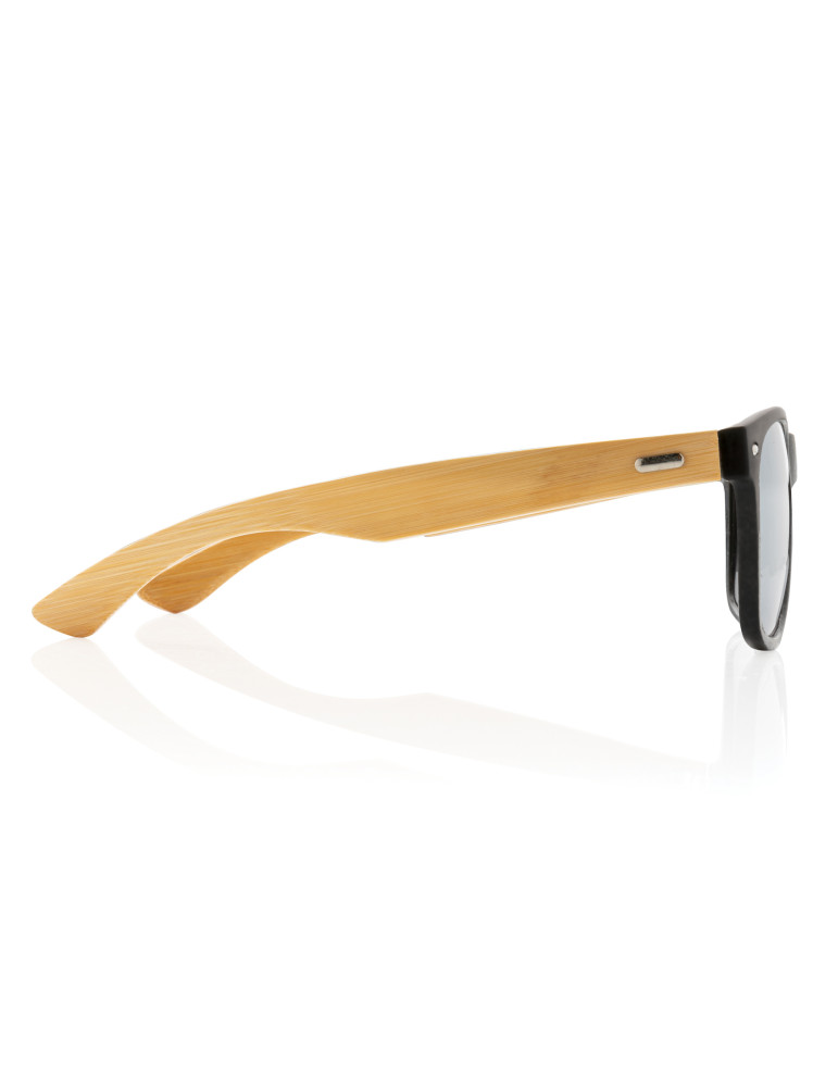 Lunettes soleil bambou et plastique RCS personnalisables