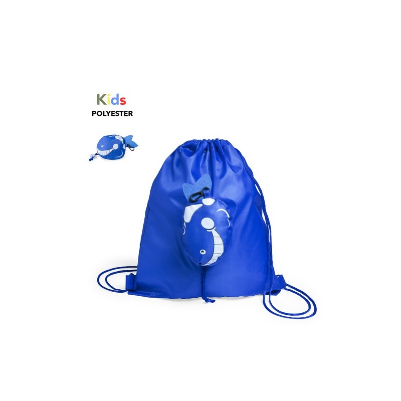 Sac à Dos Pliable Personnalisé Éco-responsable pour Enfants Kissa Matières : polyester Couleurs : blanc impression haute définit
