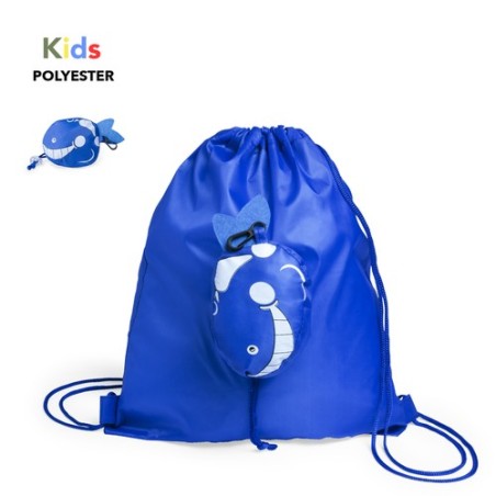 Sac à Dos Pliable Personnalisé Éco-responsable pour Enfants Kissa Matières : polyester Couleurs : blanc impression haute définit