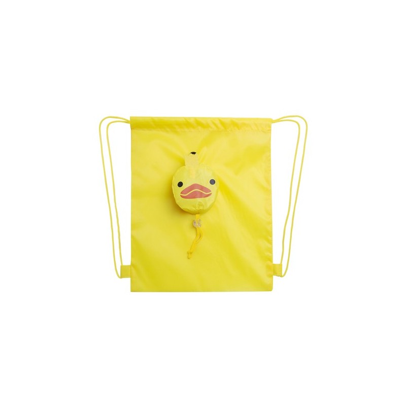Sac à Dos Pliable Personnalisé Éco-responsable pour Enfants Kissa Matières : polyester Couleurs : blanc objet promo petit budget